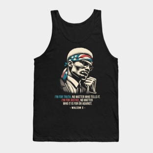 Malcom X Quotes Tank Top